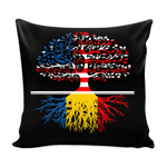 American Grown With Romanian Roots Pillow Cover - Geardurr