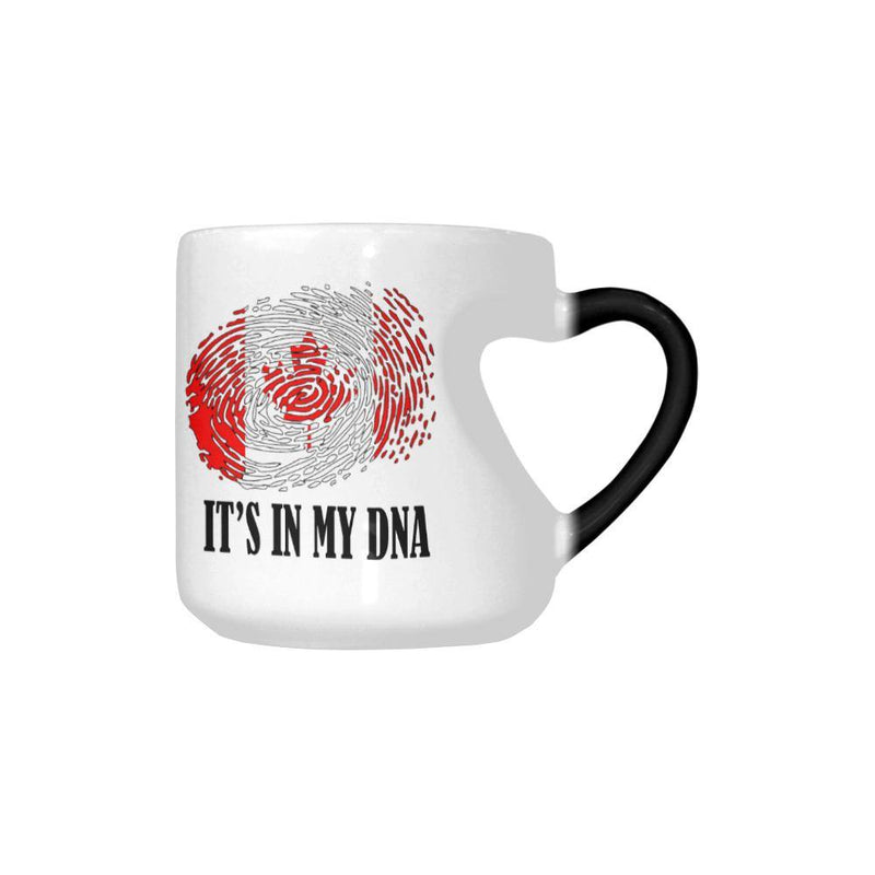 Canada It's In My DNA Heart Color Changing Mug - Geardurr