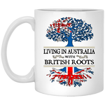 Australia British Roots White Mug - Geardurr