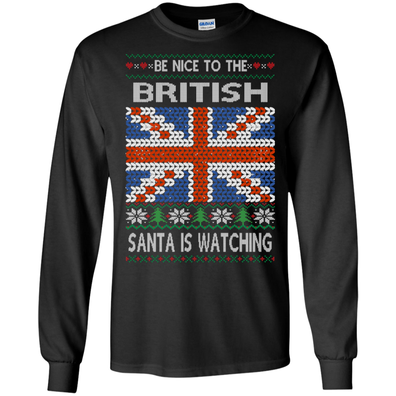 Be Nice To The British Funny Ugly Sweater ! - Geardurr