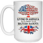 America With British Roots White Mugs - Geardurr