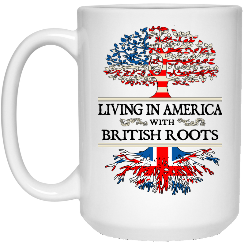 America With British Roots White Mugs - Geardurr