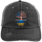 Living in America With Ukrainian Roots Hats - Geardurr