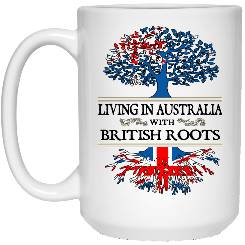 Australia British Roots White Mug - Geardurr