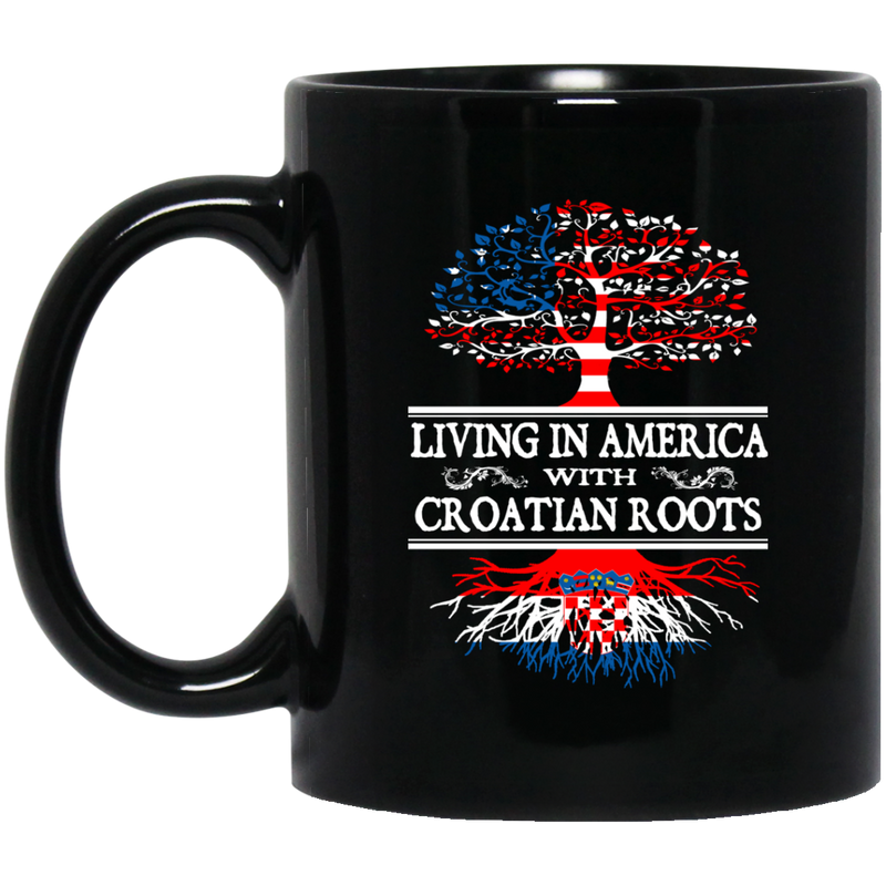 Living in America With Croatian Roots Mug - Geardurr