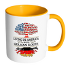 Upsell 2 Living in America With German Roots Accent Mugs !