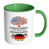 Living in America With German Roots Accent Mugs ! - Geardurr