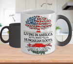American Hungarian Roots Color Changing Mug - Geardurr