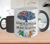 Living in Australia With Irish Roots- Color Changing Mug