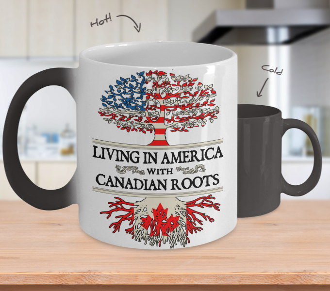 Color Changing Mug-American Canadian ! - Geardurr