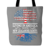 American With New Zealander Roots Tote Bag - Geardurr