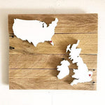 Map Sign USA and UK Personalized City Hearts - Geardurr