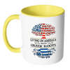 Living in America With Greek Roots Accent Mugs ! - Geardurr