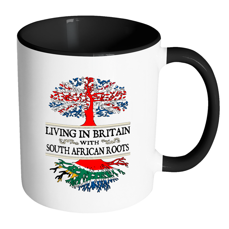 Living in Britain With South African Roots Accent Mugs ! - Geardurr