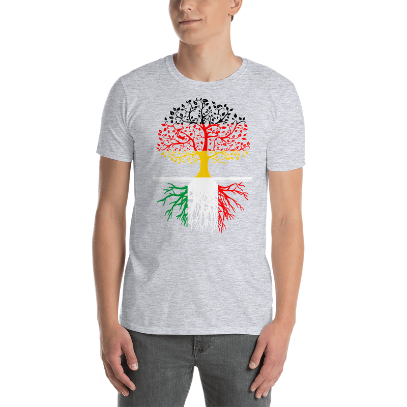 Living in Germany With Italian Roots Unisex T-Shirt - Geardurr