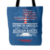America With Russian Roots Tote Bag ! - Geardurr