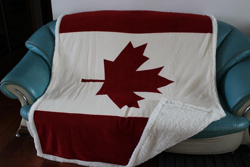 Canada Maple Leaf Throw Blanket