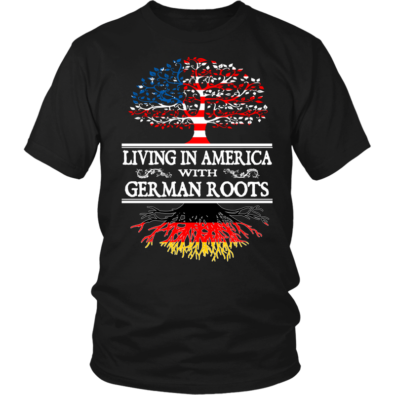 UpSell Living in America With German Roots Tees !