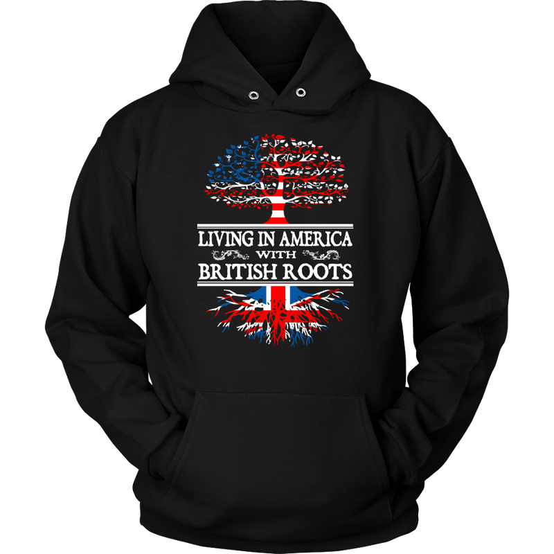 Living in America With British Roots T shirt ! - Geardurr