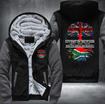 Living in Britain With South African Roots Fleece Hoodies Limited Edition ! - Geardurr