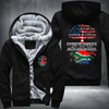 Living in America With South African Roots Fleece Hoodies ! - Geardurr