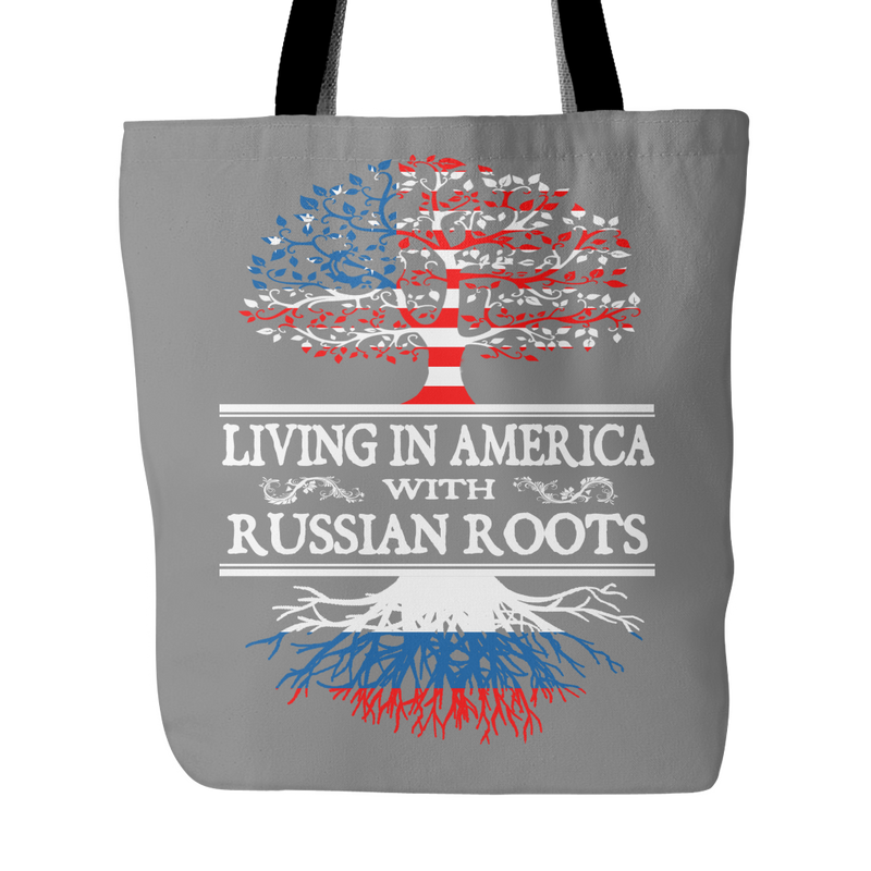 America With Russian Roots Tote Bag ! - Geardurr